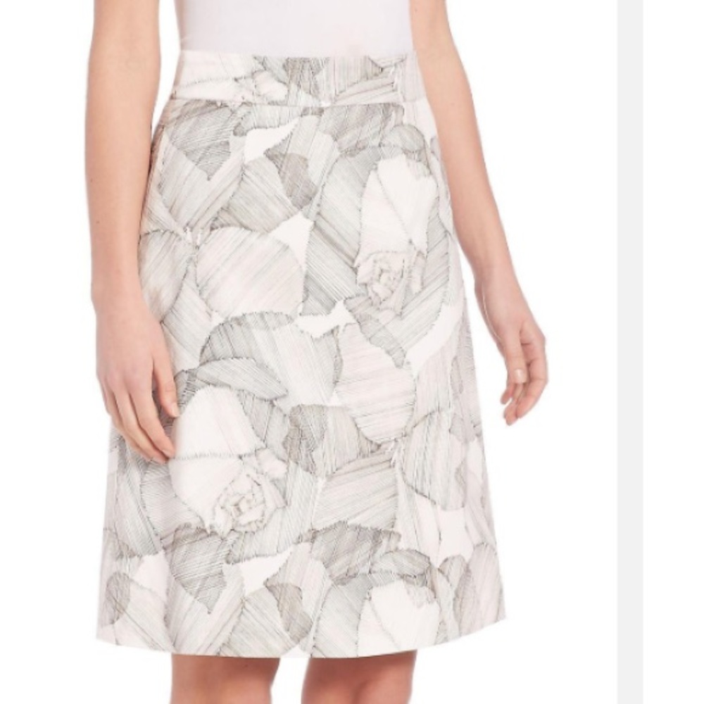BOSS HUGO BOSS SKIRT White Victyna Printed A-li34A